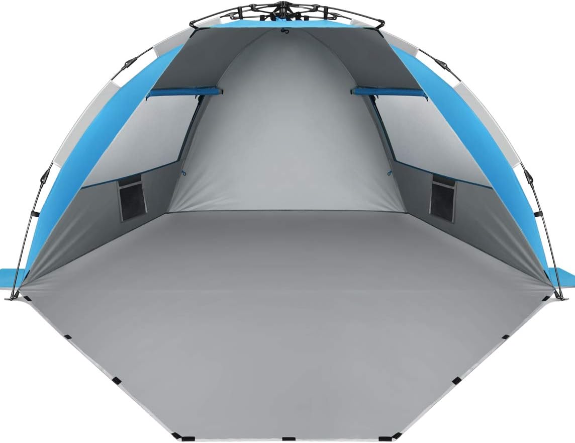 Oileus X-Large Beach Tent Sun Shelter for Family Outdoor Fun