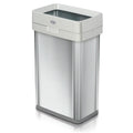 CLOROX 13 Gallon Trash Can - Slim Open Top Stainless Steel