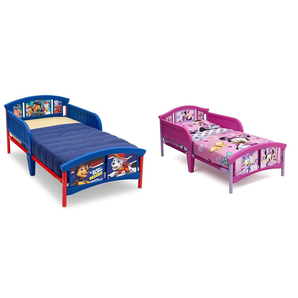 Delta Children Plastic Toddler Bed for Safe Sleep & Fun