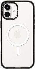 CASETiFY Impact iPhone 16 Plus Case - Clear Black, Rugged Protection