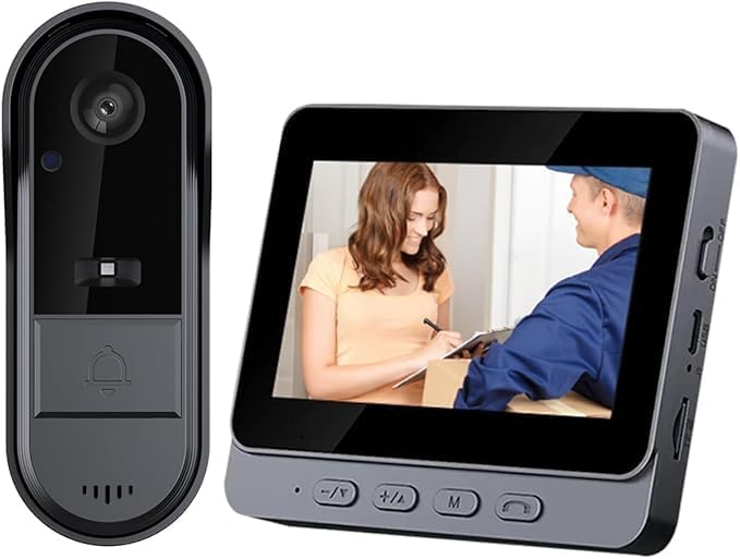 HD Video Two-Way Audio Doorbell - No Subs, WiFi Needed