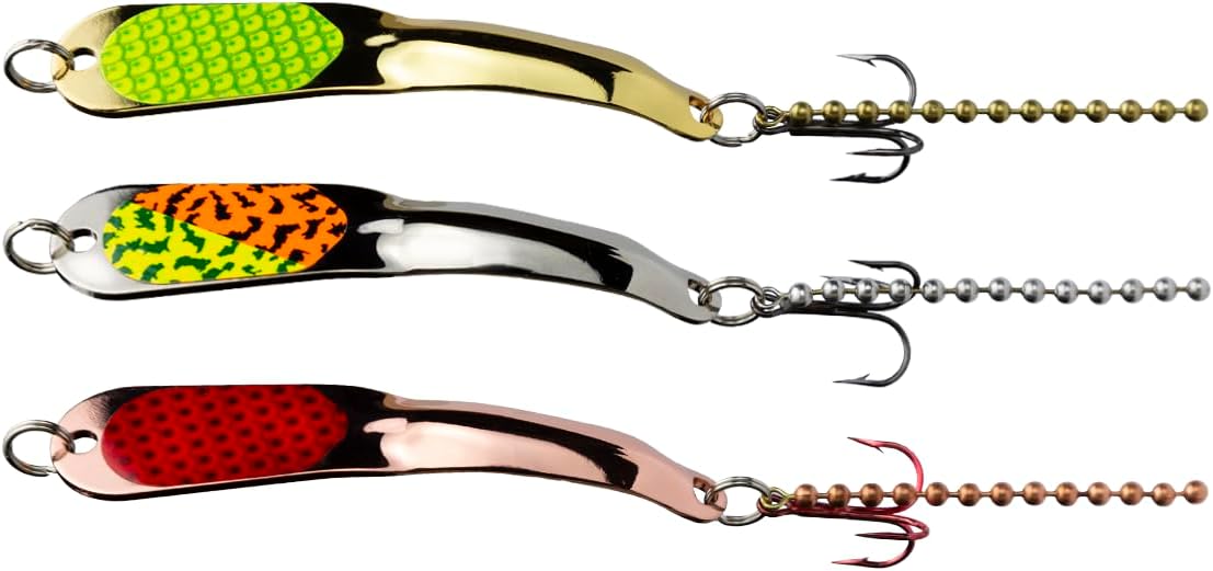 IRON DECOY Spoon Fishing Lures Kit for All Freshwater Fish