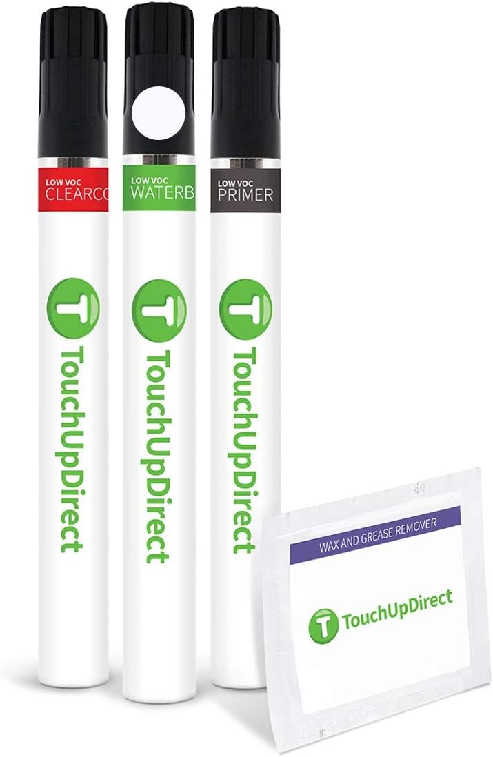 TouchUpDirect Cirrus White Touch Up Paint Brush Kit for Cars