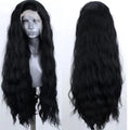 Long Black Middle Part Wavy Wig for Women - Heat Resistant Style