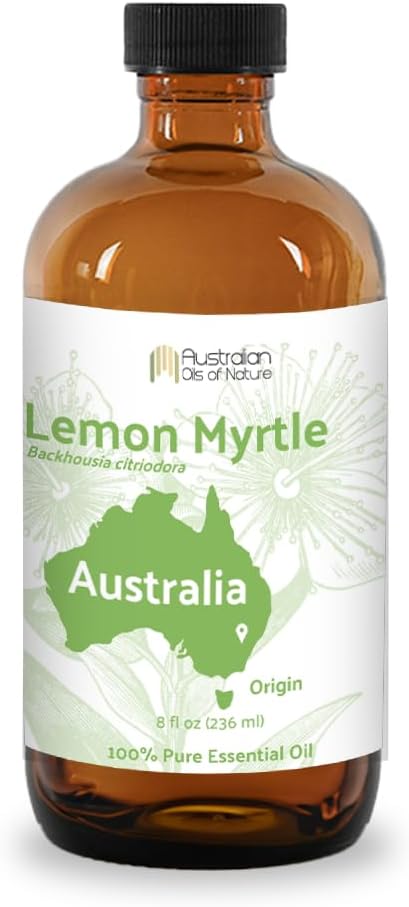 Lemon Myrtle Essential Oil - Pure Citrus Aroma for Energizing Use