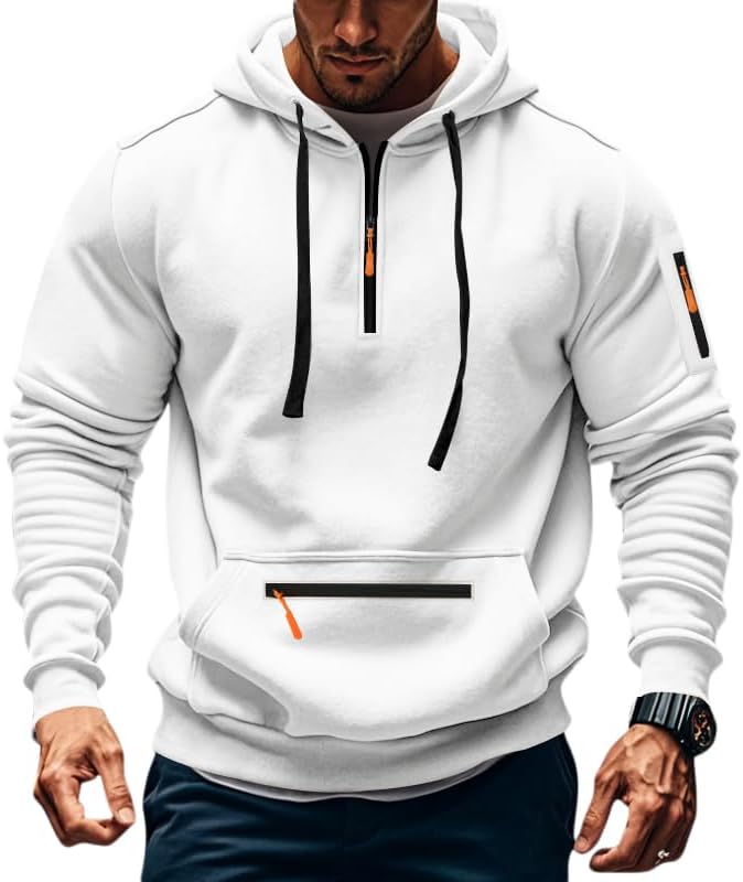 Men's Fleece Hoodie Sweatshirts for Workout and Casual Wear