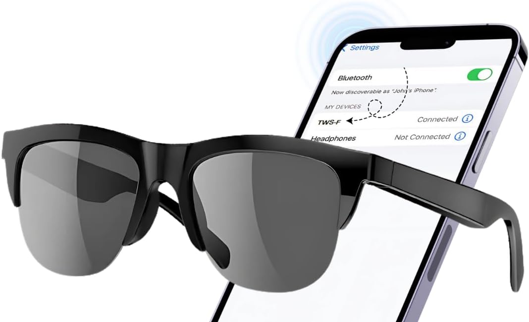 AGZE Smart Glasses - Open-Ear Bluetooth Sunglasses