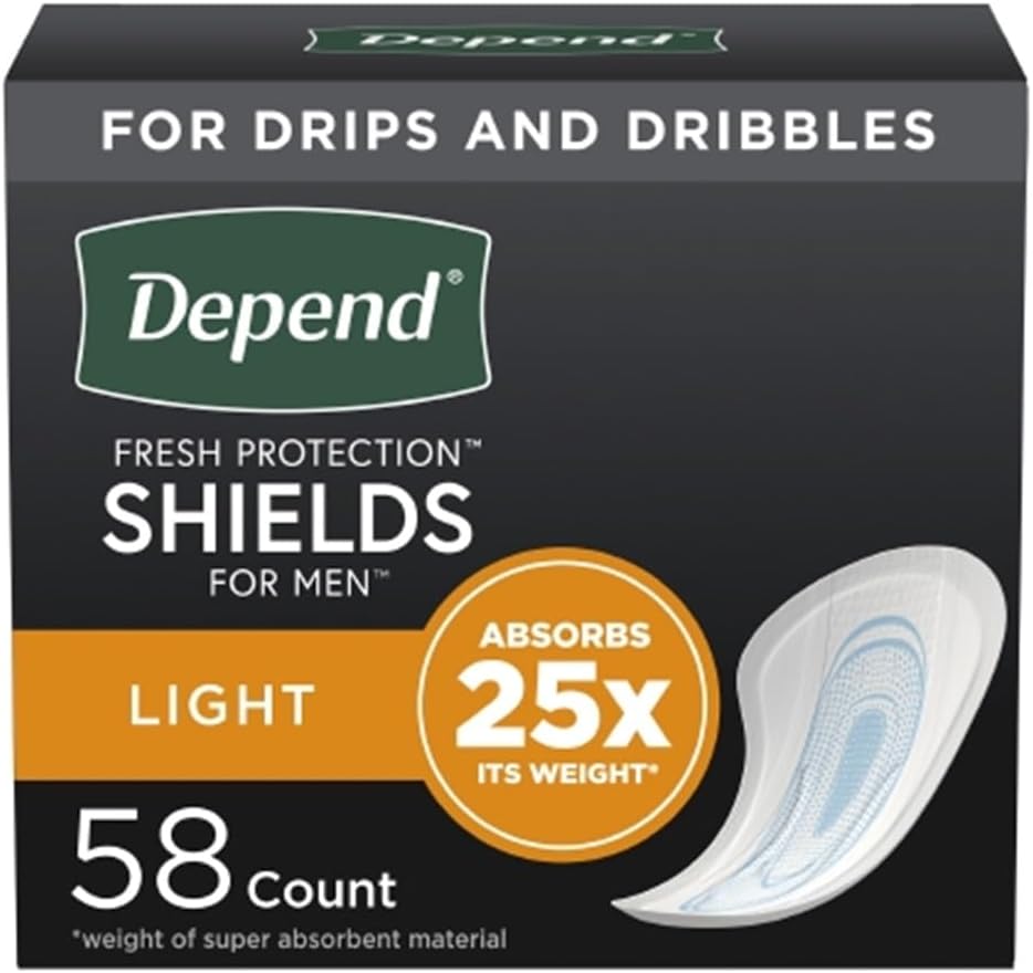 Depend Guards for Men Bladder Control Pad Light Absorbency