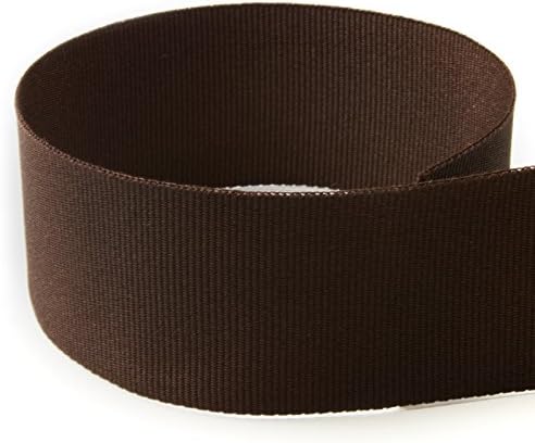 USA Made 7/8 in Brown Solid Grosgrain Ribbon - 100 Yards Roll