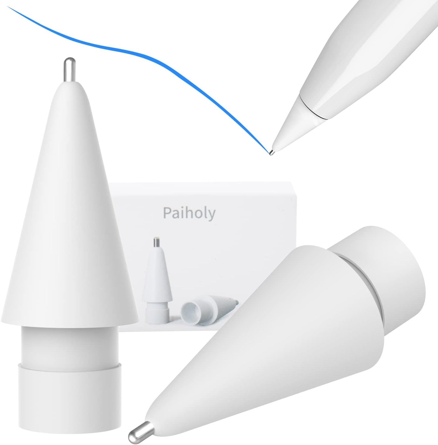 Paiholy Apple Pencil Tips: No Wear Out Fine Point! 