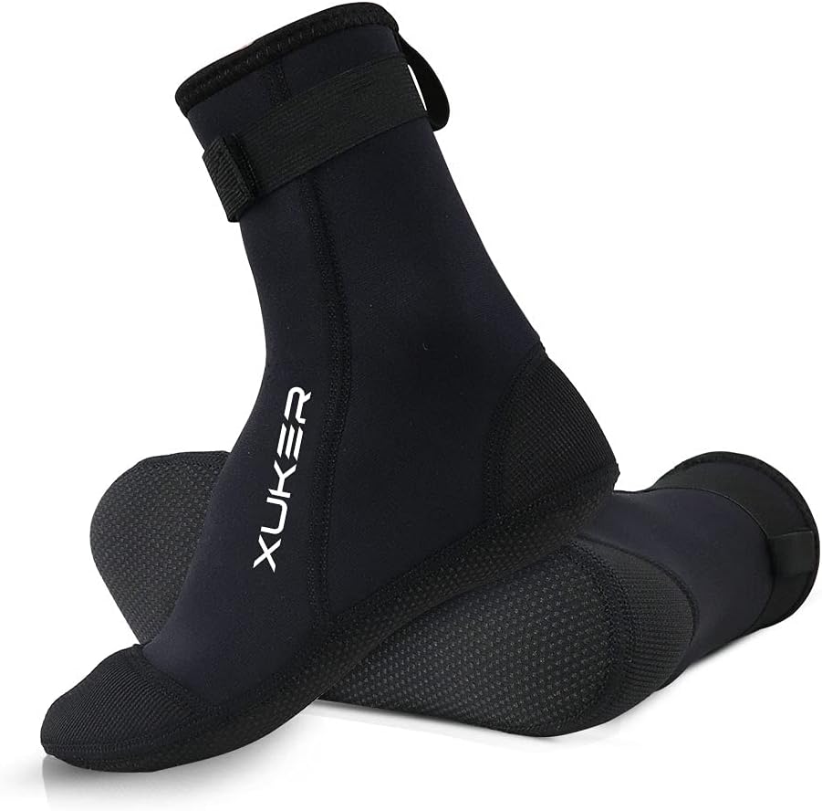 XUKER 3mm Neoprene Water Socks: Sand Proof & Durable