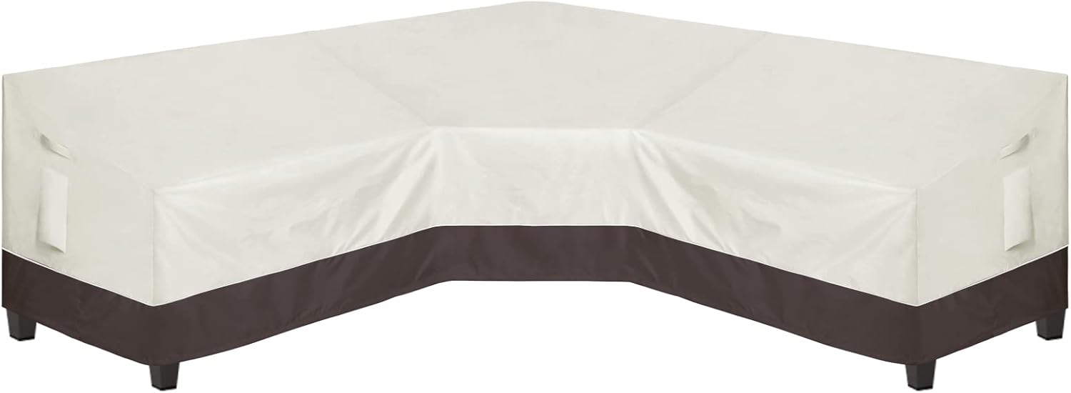 Easy-Going Outdoor V-Shaped Sectional Sofa Cover for Patio