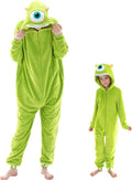 Cosusket Snug Fit Unisex Onesie Pajamas - Warm Flannel Mike Wazowski