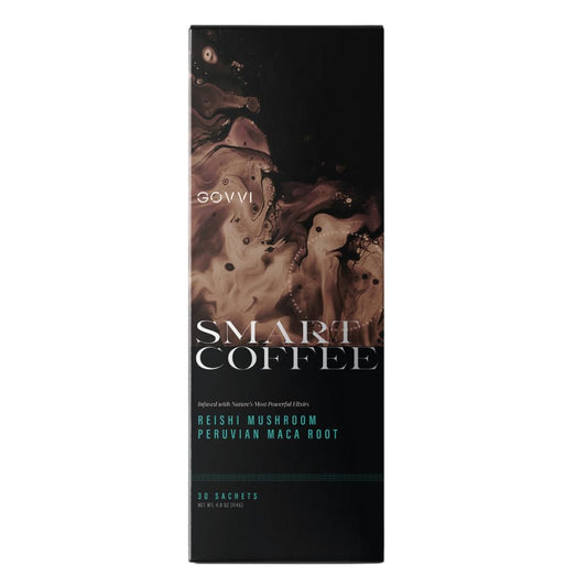 GOVVI Smart Reishi Mushroom Coffee | Boosts Energy & Mood | Immune Support | 30 Servings