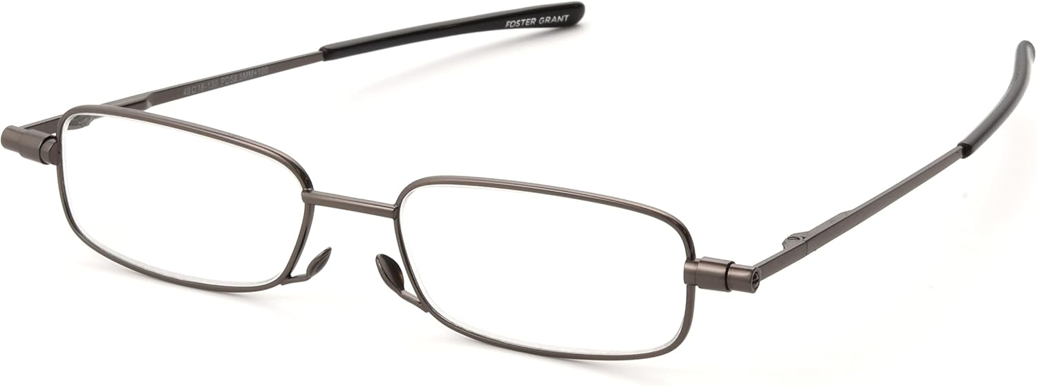 Foster Grant Gavin Fold Flat Reading Glasses for All Occasions