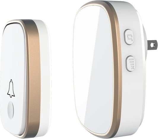 1,000ft Range Wireless Doorbell: Loud & Customizable Chimes
