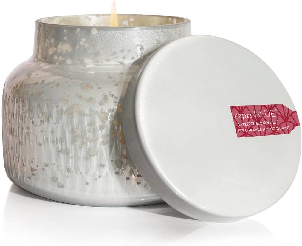Capri Blue Holiday Mercury Jar Candle - Apple Cider Social