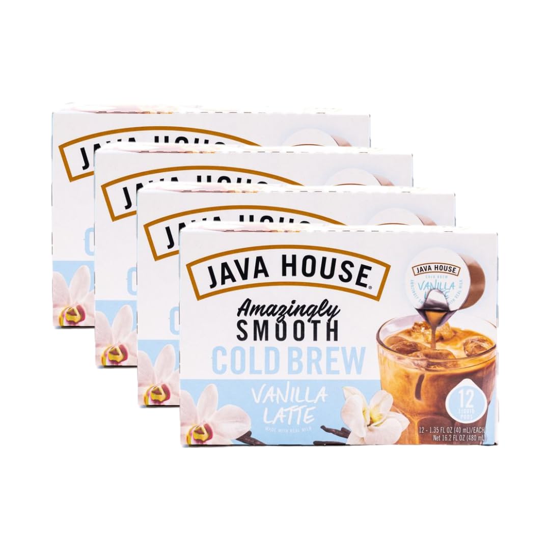 JAVA HOUSE French Vanilla Latte Cold Brew Coffee Pods Review