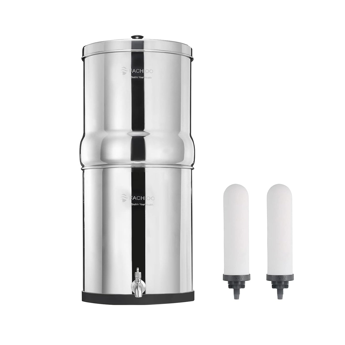 2.25 Gallon Stainless Steel Gravity-Fed Water Filter System