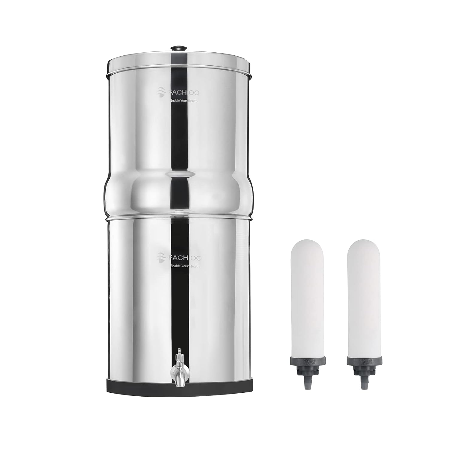 2.25 Gallon Stainless Steel Gravity-Fed Water Filter System