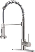 OWOFAN Kitchen Faucet Brushed Nickel Pull Out Pull Down - Durable