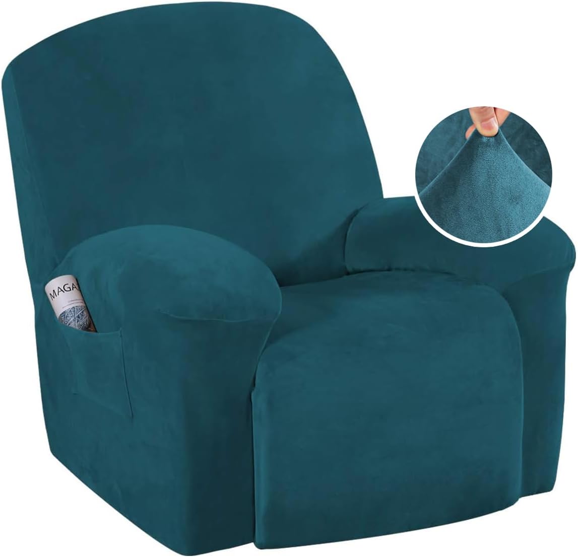 H.VERSAILTEX Velvet Soft Recliner Covers for Large Recliners