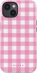 iPhone 14 Case for Women - Cute Checkered Dual-Layer Protection