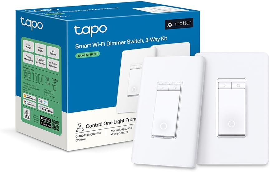 TP-Link Tapo Smart 3 Way Dimmer Switch KIT for Home Lighting