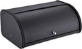 Stainless Steel Bread Box with Roll Up Lid - Compact Counter Storage