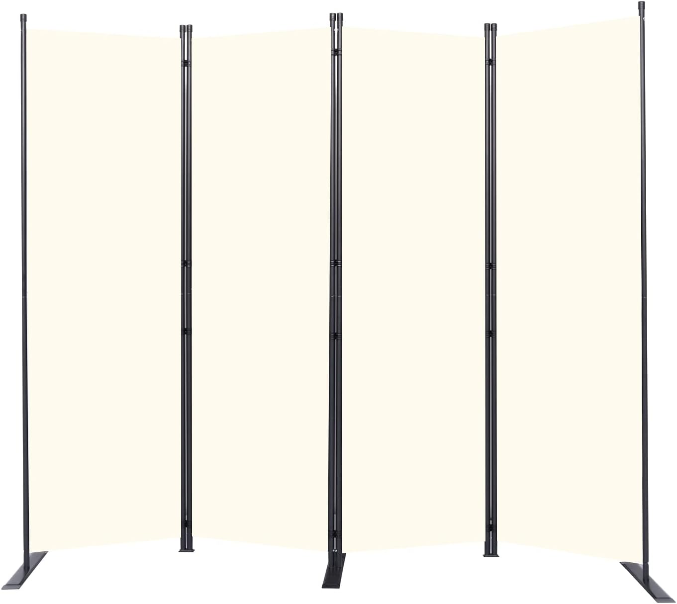 Portable Room Divider 6FT Freestanding Privacy Screen for Spaces