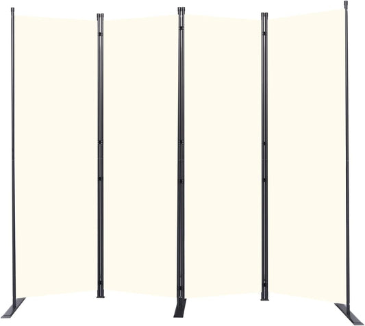 Portable Room Divider 6FT Freestanding Privacy Screen for Spaces