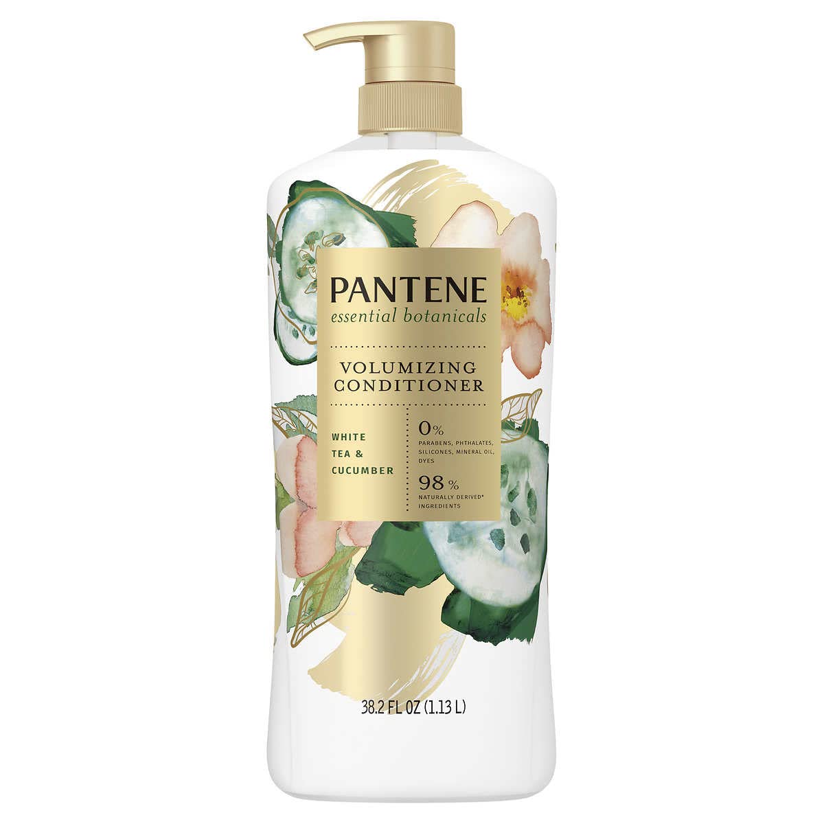 Pantene Volumizing Conditioner 38.2 fl oz - White Tea & Cucumber