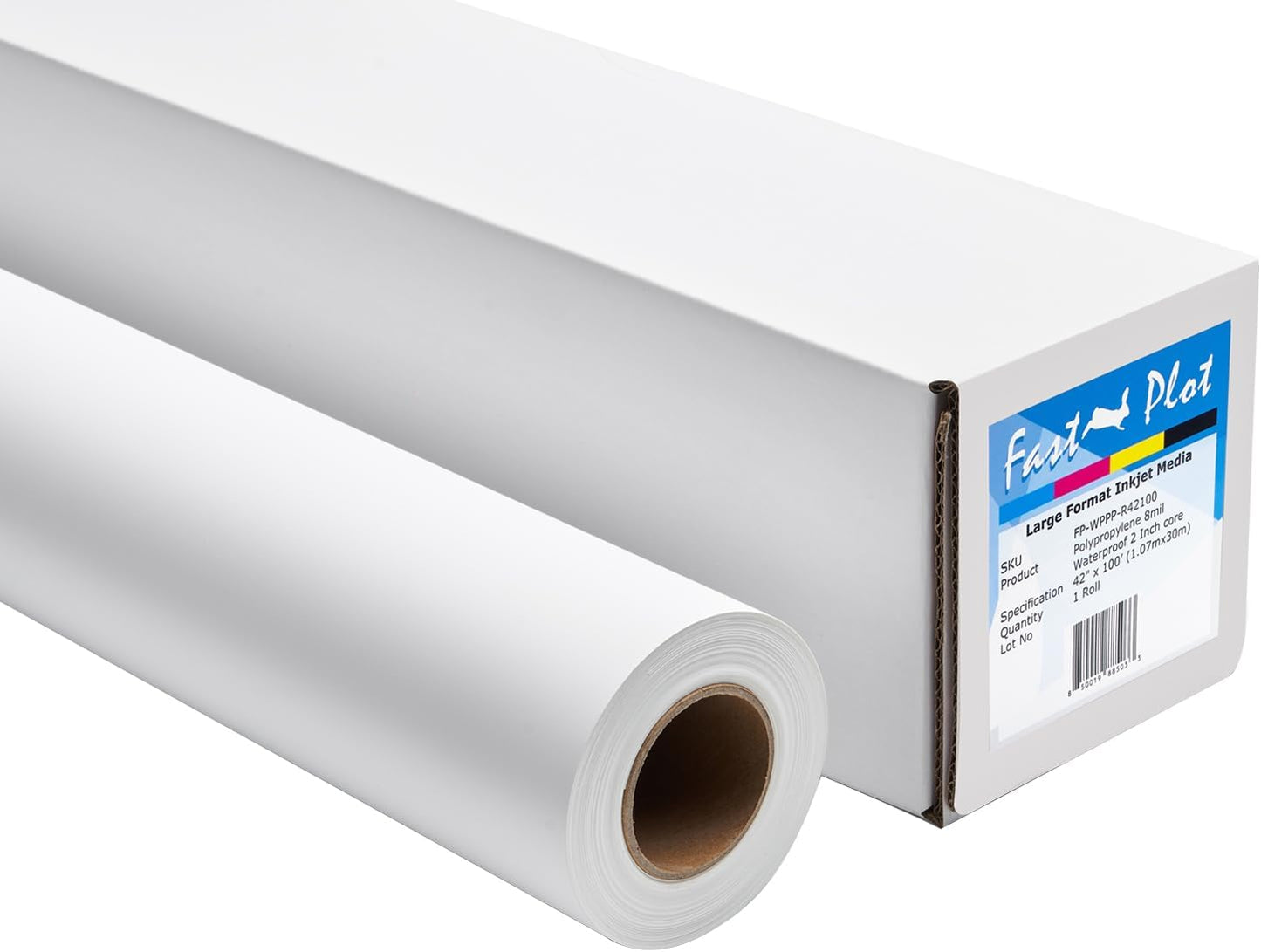 FastPlot Polypropylene Banner 42in x 100ft Roll - Waterproof Quality