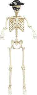 Halloween Skeleton 5.4FT Life Size Human Pirate Skeleton - Realistic