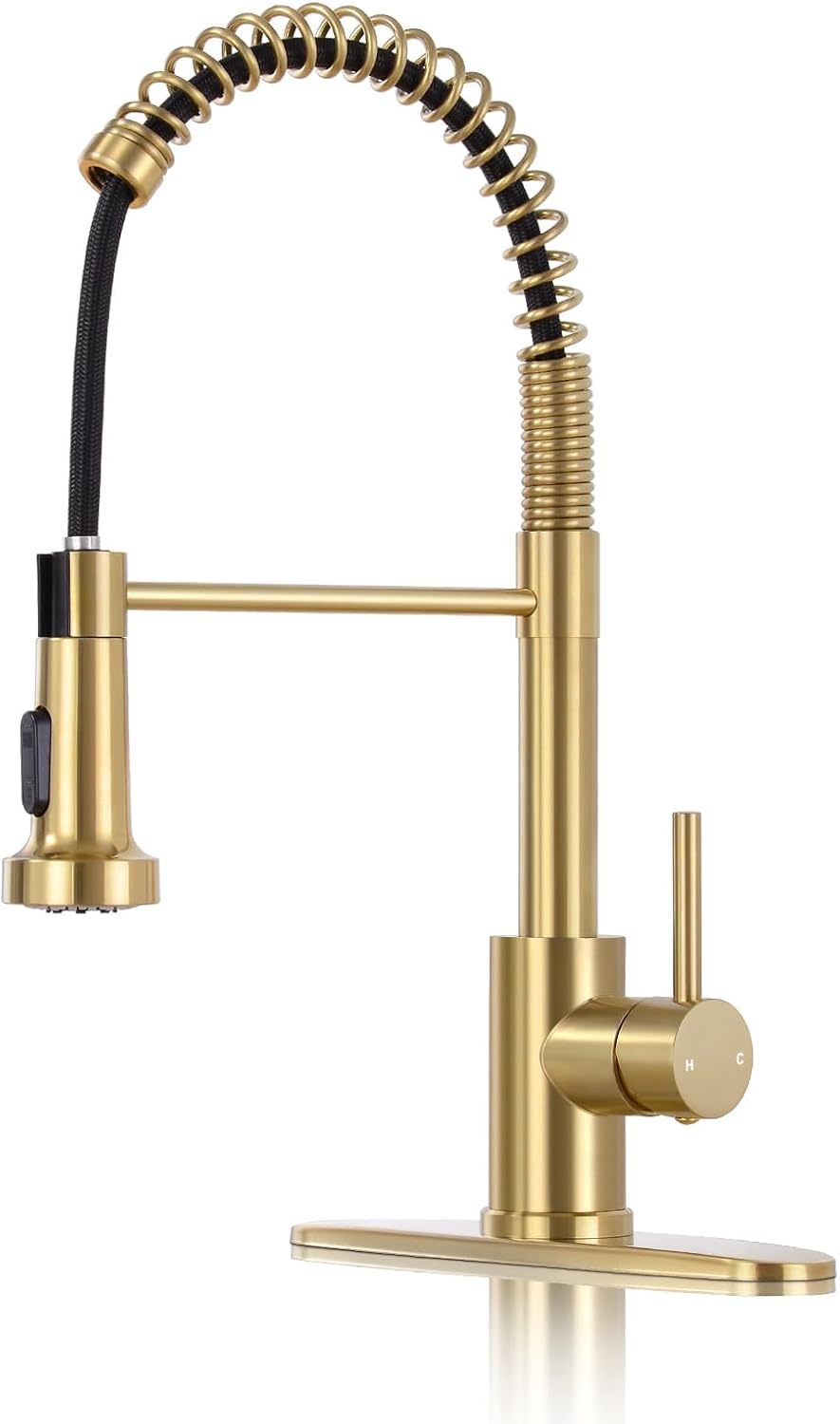 DJS Kitchen Faucets with Pull Down Sprayer for Modern Homes