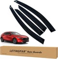 Window Visors Rain Guards for Mazda 3 Hatchback 2019-2024 - Wind