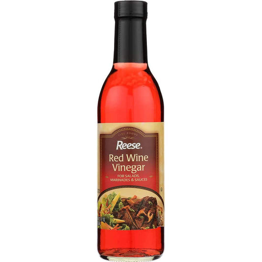 Reese Red Wine Vinegar for Culinary Delights in 12.7 Oz Bottles