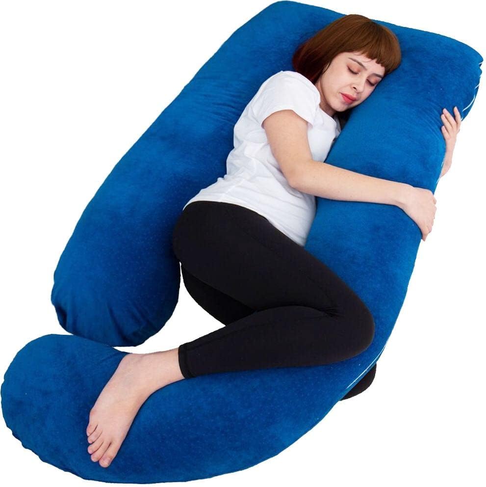 60 Inch U Shaped Pregnancy Pillow for Comfortable Sleep