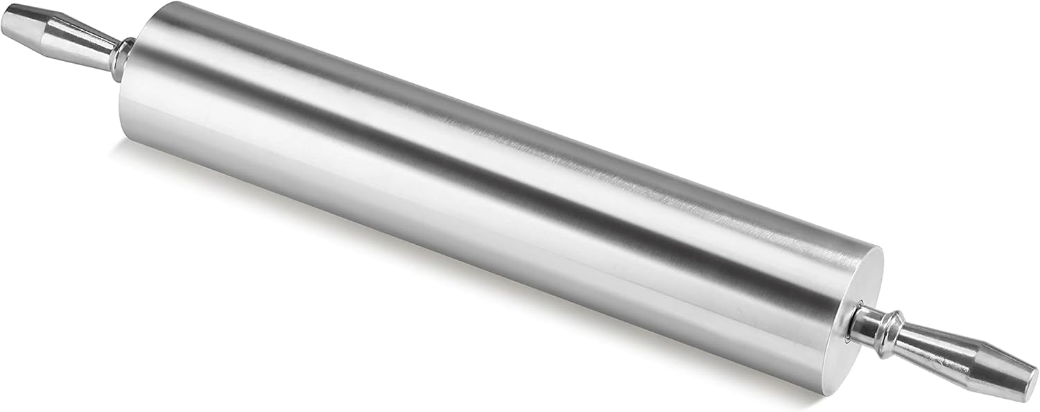 Extra Heavy Duty Aluminum Rolling Pin for Professional Bakers