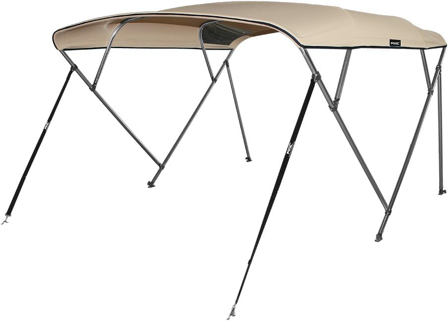 3 Bow 4 Bow Bimini Top Boat Cover - Durable 600D Polyester
