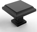 Asidrama Matte Black Kitchen Cabinet Knobs 20 Pack - Durable Zinc