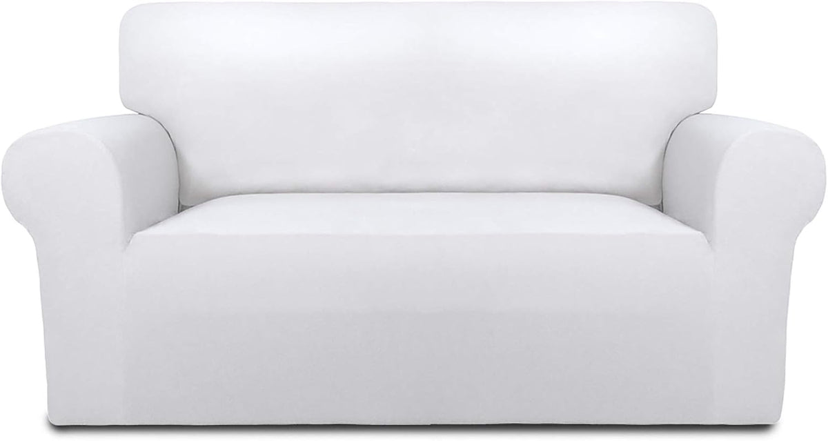 PureFit Super Stretch Sofa Slipcover for Loveseat in White