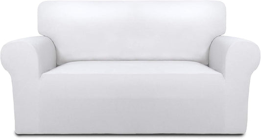 PureFit Super Stretch Sofa Slipcover for Loveseat in White