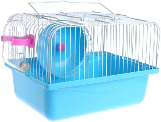 Portable Blue Hamster Cage | Travel-Friendly Habitat