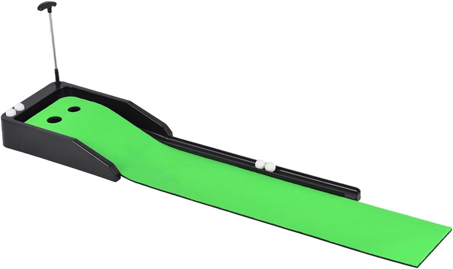 Portable Golf Putting Mat with Ball Return