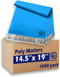 POLYSELLS 14.5x19 in Blue Poly Mailers 1000-Pack - Durable Shipping