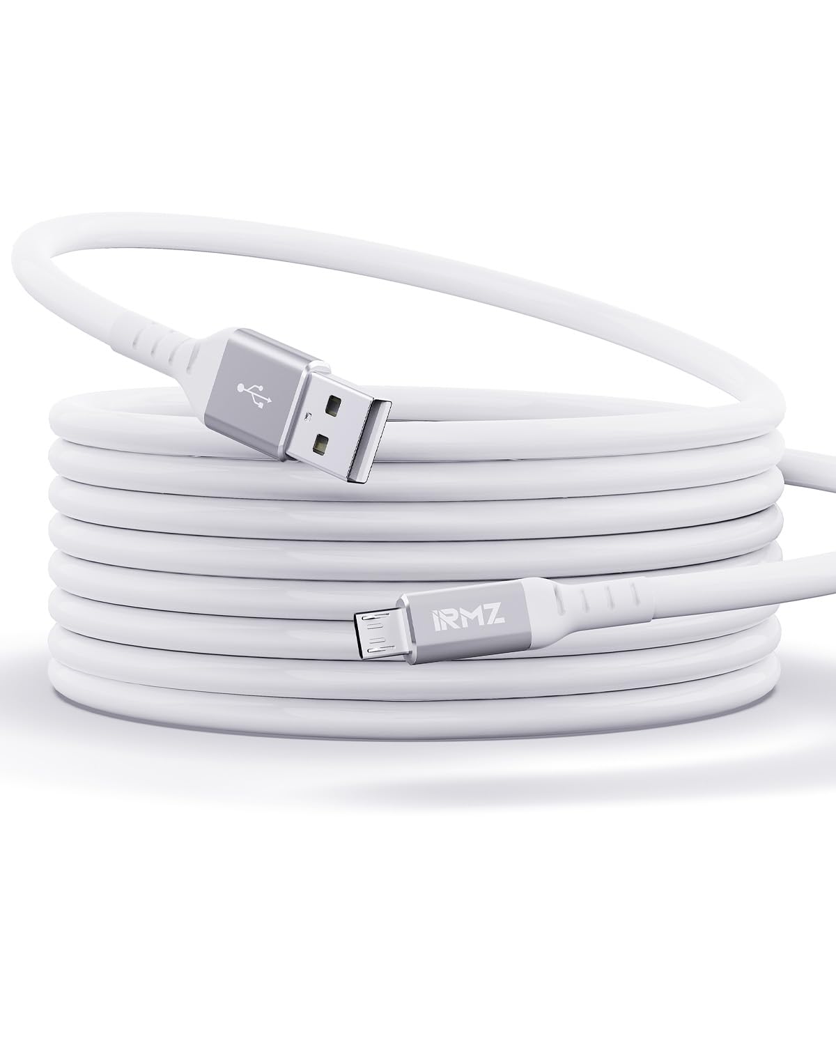 10ft Flexible Micro USB Charging Cable for Samsung Galaxy & More