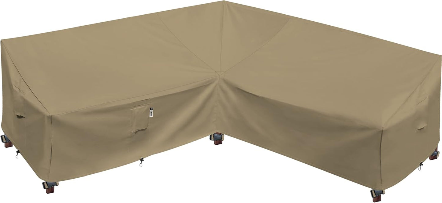 Heavy Duty Outdoor Sectional Cover for V-Shaped Patio Sofa