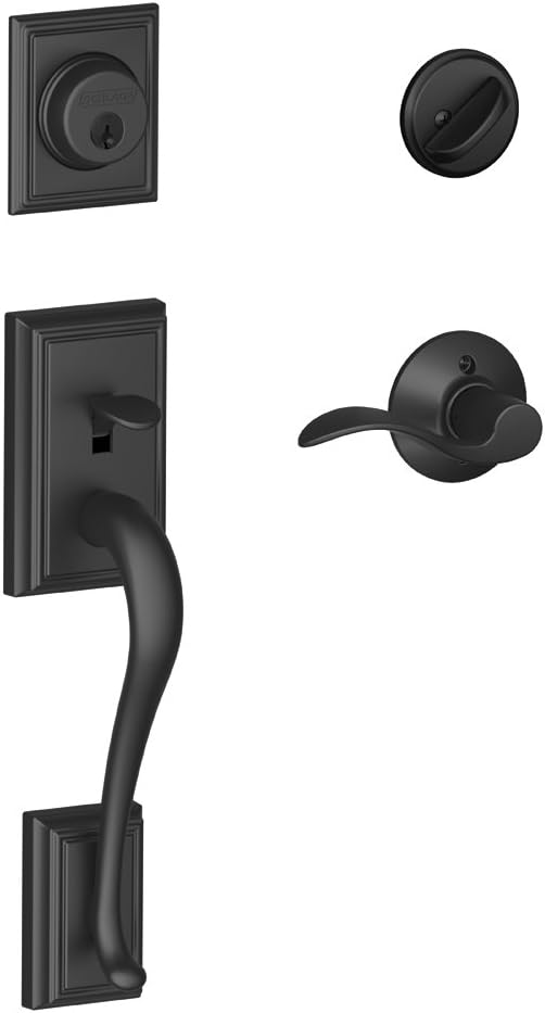 SCHLAGE Addison Single Cylinder Handleset for Right Swing Doors