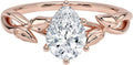 Moissanite Engagement Ring for Women Pear 1 CT - Twisted Vine